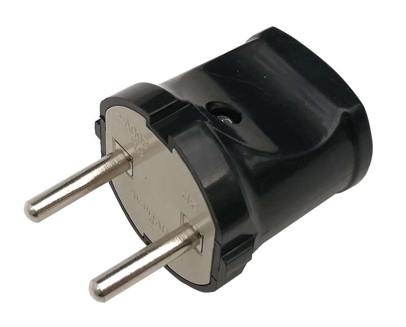 вилка прямая 10а 4242 черн. in home 4690612009032 от BTSprom.by