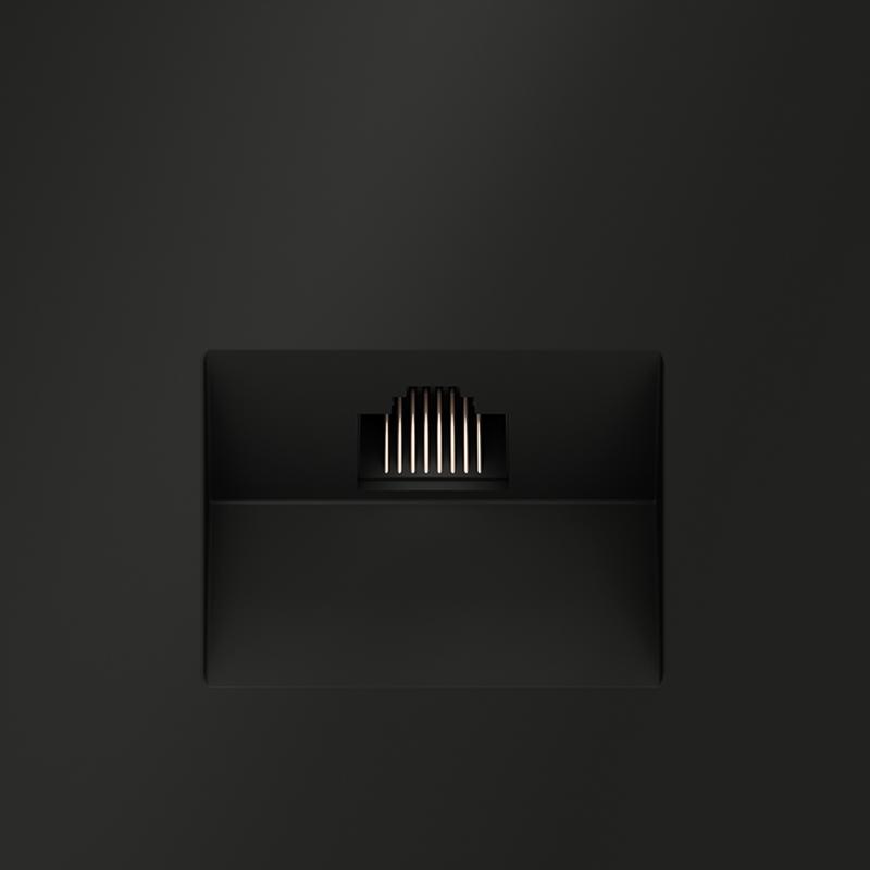  Розетка компьютерная 1-м СП S70 RJ45 кат.6 механизм черн. матов. Voltum VLS060108 фото в каталоге от BTSprom.by