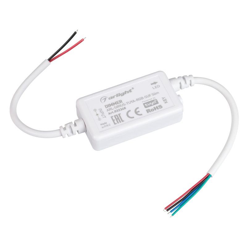 диммер arl-sirius-tuya-rgb-suf slim (12-24в 3х2а 2.4g) (ip20 пластик) arlight 032348 от BTSprom.by