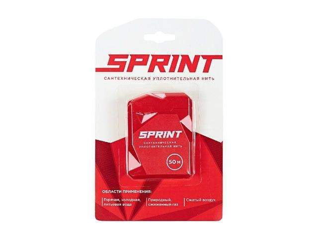 нить для герметизации резьбовых соединений sprint 50 м бокс, рф (сантехмастер) 61011 от BTSprom.by