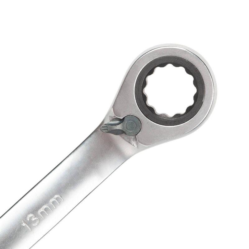  Набор гаечных комбинированных трещоточных ключей с переключателем реверса НТКП-6 (8-17) KBT-PROFESSIONAL КВТ 91952 фото в каталоге от BTSprom.by