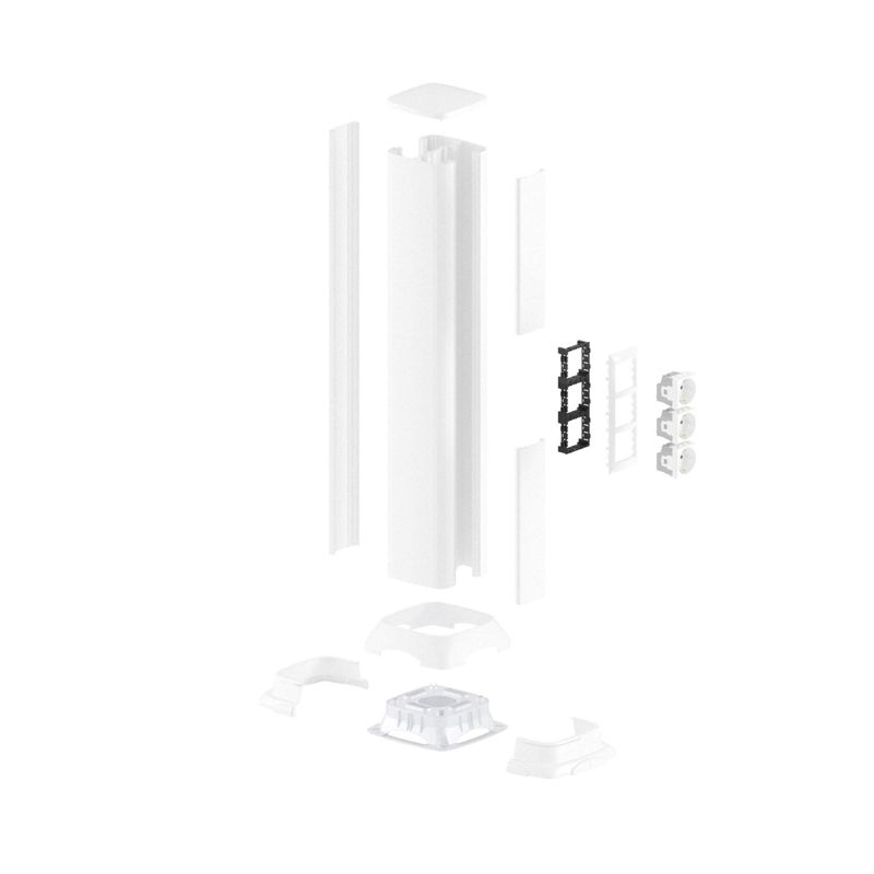  Основание для колонн запасное (метал.база+накладки+крепеж) бел. DKC 09592BR фото в каталоге от BTSprom.by