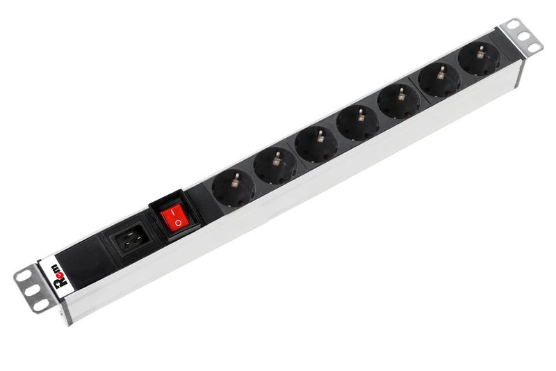 блок распределения питания r-16-7s-v-440 7хschuko c20 en 60320 16а базов. горизонт. rem 1324517 от BTSprom.by