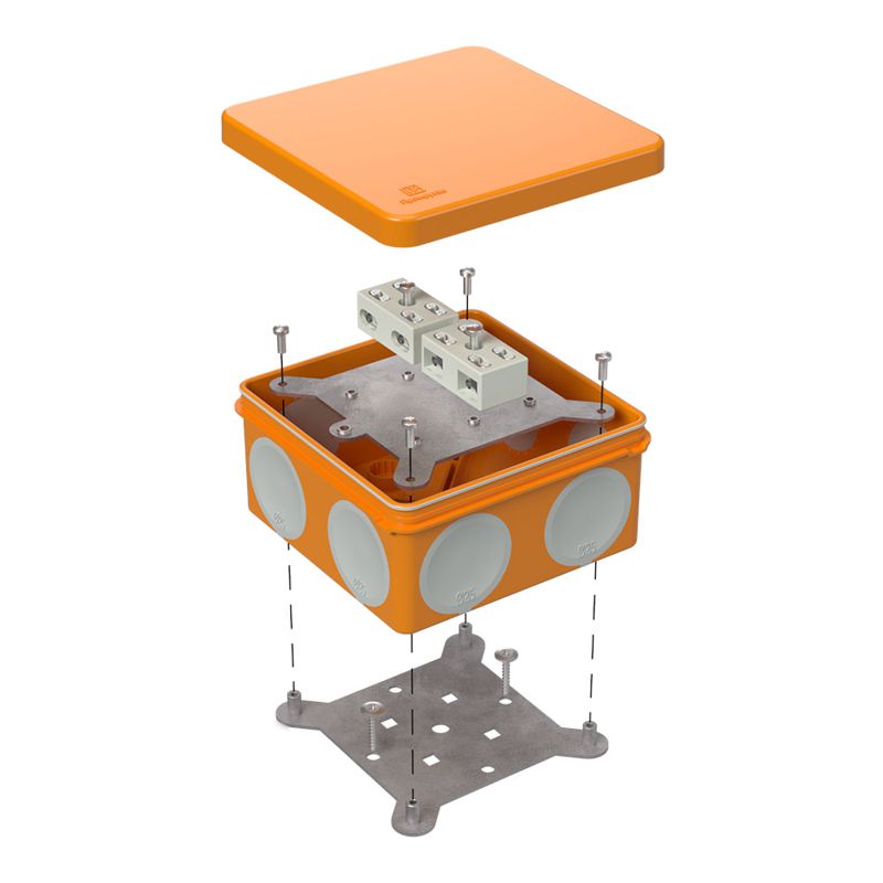 коробка огнестойкая оп двухкомпонентн. 60-0300-fr6.0-4-4-р е15-е60 100х100х50 промрукав 60-0300-fr6.0-4-4-р от BTSprom.by