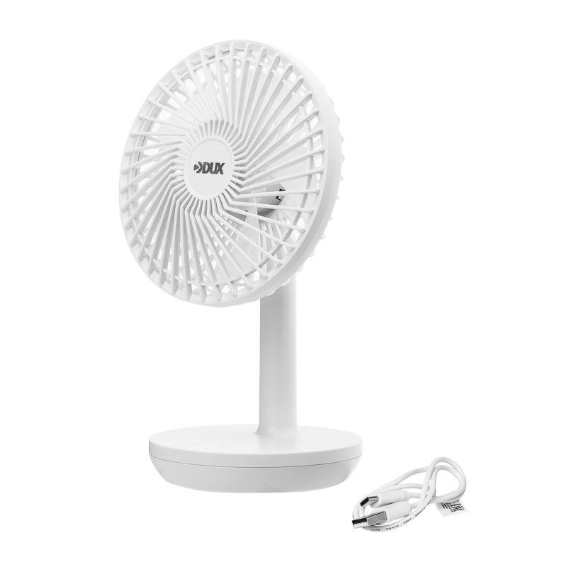  Вентилятор настольный 6Вт USB бел. DUX 60-0214 фото в каталоге от BTSprom.by