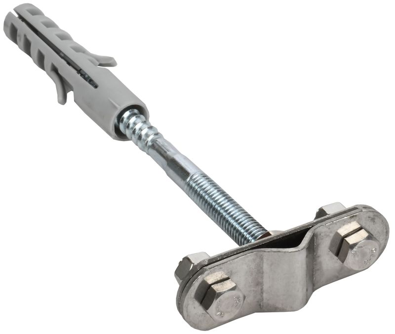 держатель проводника круглого 6-10мм l250 бетон. фасад оцинк. сталь td iek zdp80-13-3-16-250 от BTSprom.by