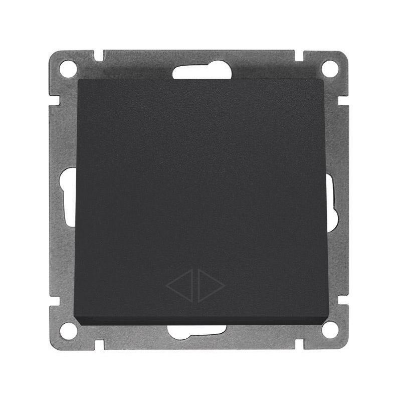 переключатель перекрестный 1-кл. сп афина 10а ip20 механизм графит universal a0024-gr от BTSprom.by