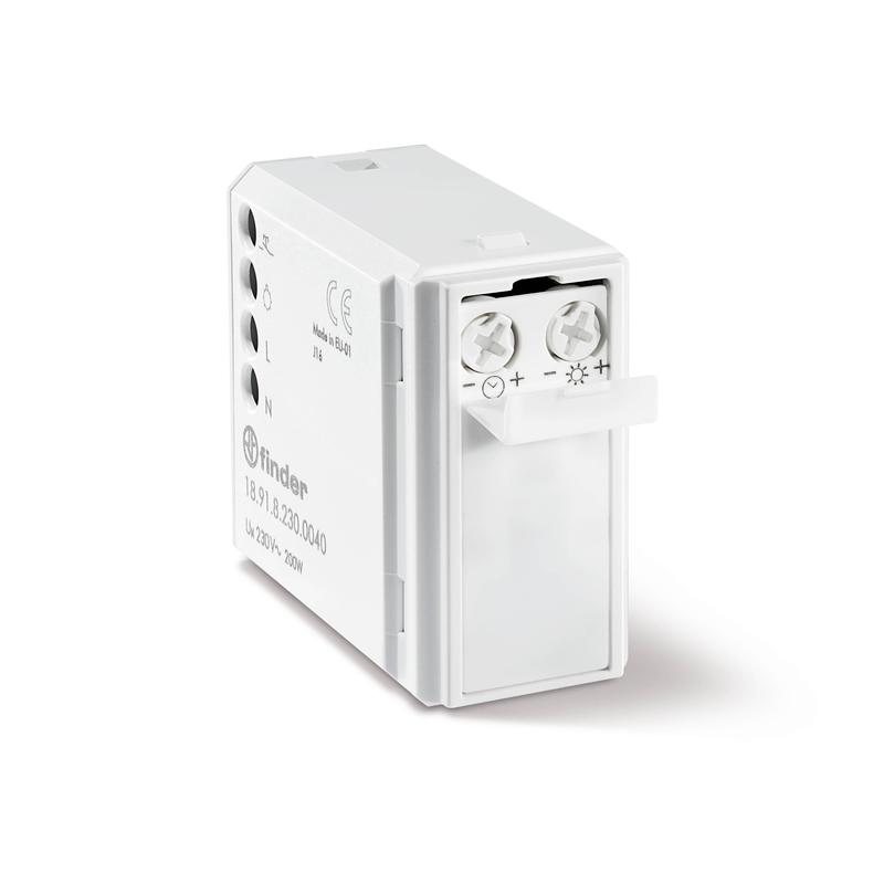 детектор движения выход 1no 200вт 230в ac 110…230в ac ip40 установка в монтажной коробке finder 189182300040 от BTSprom.by