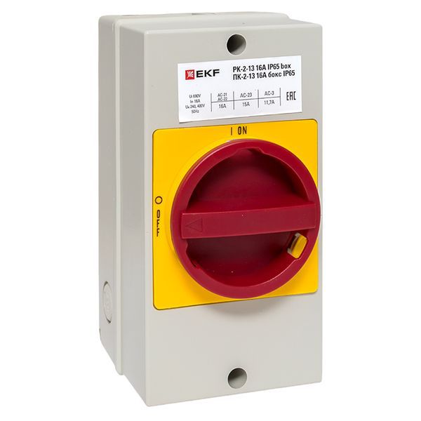 переключатель кулачковый пк-2-13 16а 3п "вкл-выкл" с блокировкой в боксе ip65 proxima ekf pk-2k-13-16-a65 от BTSprom.by