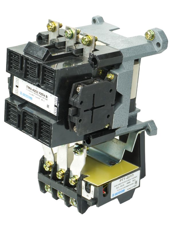 пускатель пма-4202 ухл4 в 63а кат. 380в 2но+2нз ip00 с реле ртт-221п 53.5-63а электротехник et512161 от BTSprom.by