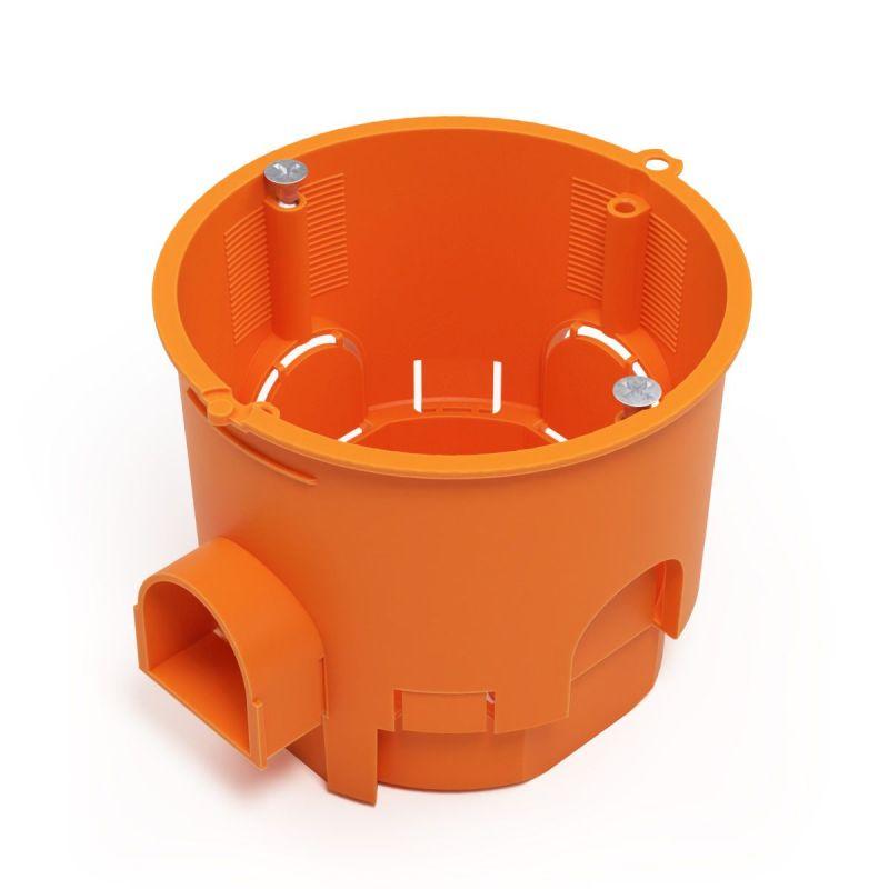 коробка установочная 68х60 углубленная стойкая к горению (пв-2) с саморезами промрукав 80-0550-2с от BTSprom.by