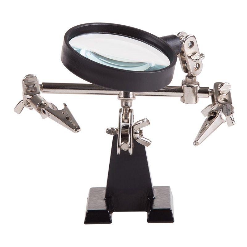  Держатель "третья рука" с лупой х2.5 Rexant 12-0251-4 фото в каталоге от BTSprom.by