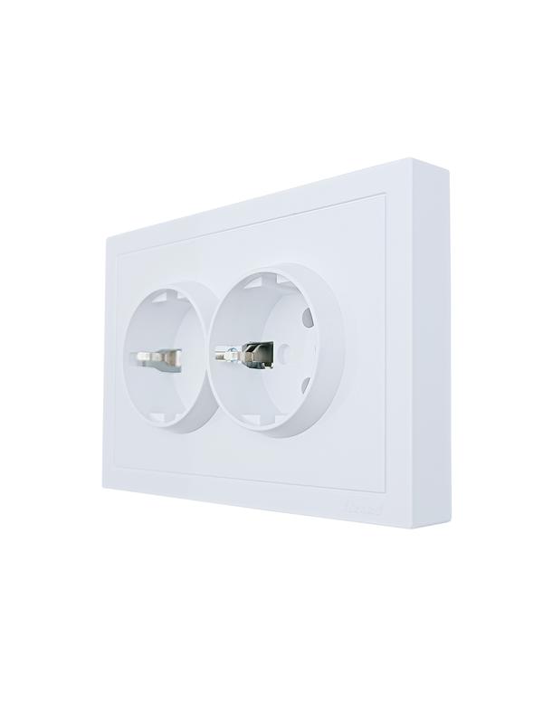  Розетка 2-мест. с/з СП ZIMA IP20 16А ПБТ безвинт. зажим бел. LEZARD 704-0200-127BQC фото в каталоге от BTSprom.by