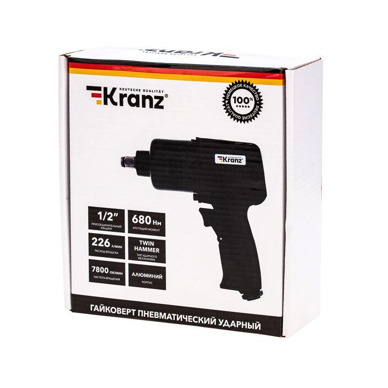  Гайковерт пневматический 1/2" 680 Нм Kranz KR-80-0702 фото в каталоге от BTSprom.by