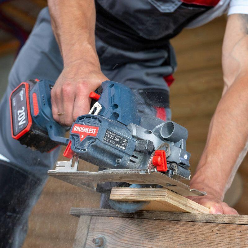  Пила циркулярная аккумуляторная CB-20-140 ПРОФИ КВТ 104532 фото в каталоге от BTSprom.by