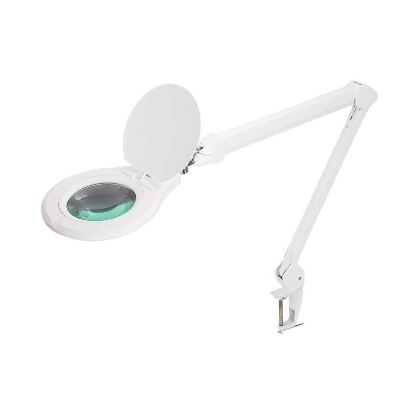 лупа на струбцине круглая 5d с подсветкой 72led регулировка яркости бел. rexant 31-0532 от BTSprom.by