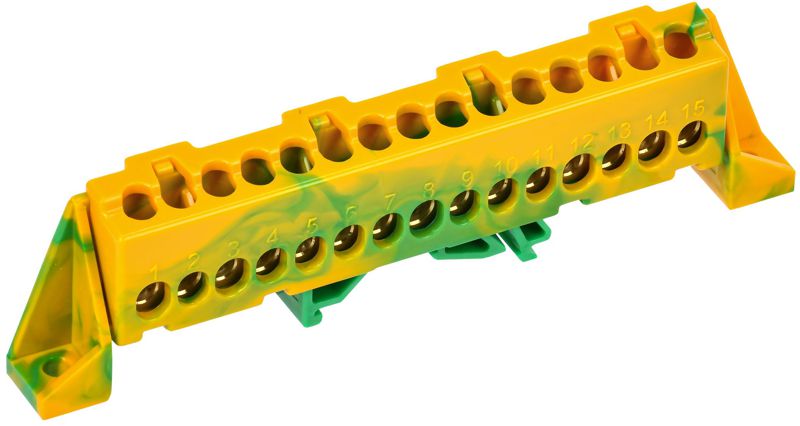 шина pe "земля" в комб. изол. "стойка" 6х9-15-жз tekfor iek tf-nn10-15-dp-k52 от BTSprom.by