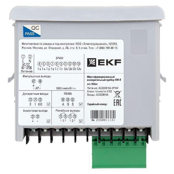  Прибор измерительный многофункциональный SM-Е с реле на панель 96х96 (квадратный вырез) (без поверки) EKF sm-963er фото в каталоге от BTSprom.by