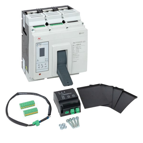  Выключатель автоматический 1000А 70кА AV POWER-5/3 ETU6.0 AVERES EKF mccb-53-1000M-6.0-av фото в каталоге от BTSprom.by