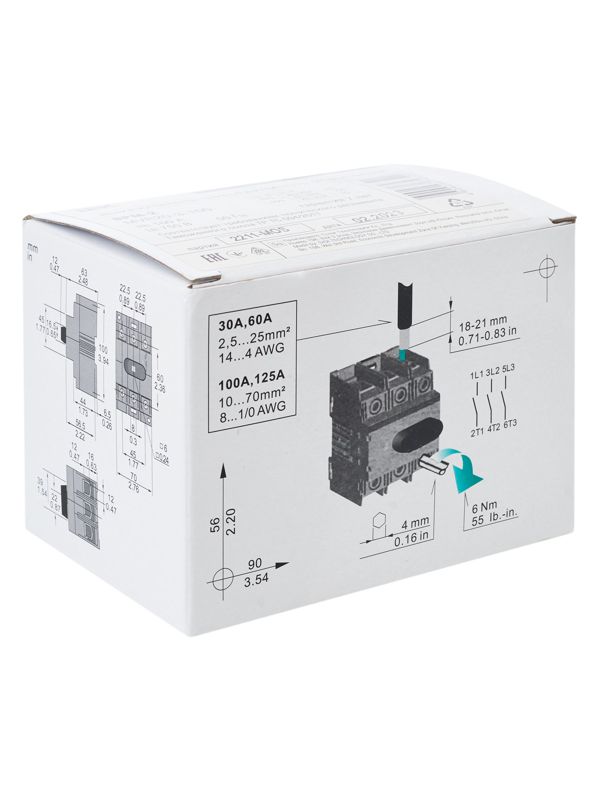  Выключатель-разъединитель модульный 3п 100А ВРМ-2 KARAT IEK MVR20-3-100 фото в каталоге от BTSprom.by