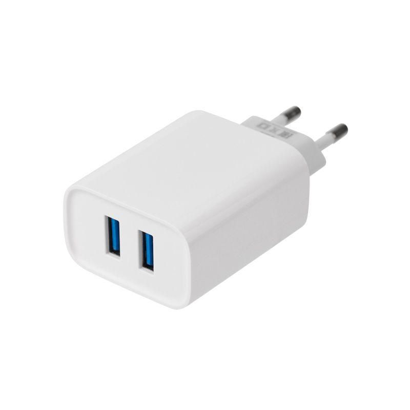 устройство зарядное сетевое для iphone/ipad 2 x usb 5в 2.4а бел. rexant 16-0276 от BTSprom.by