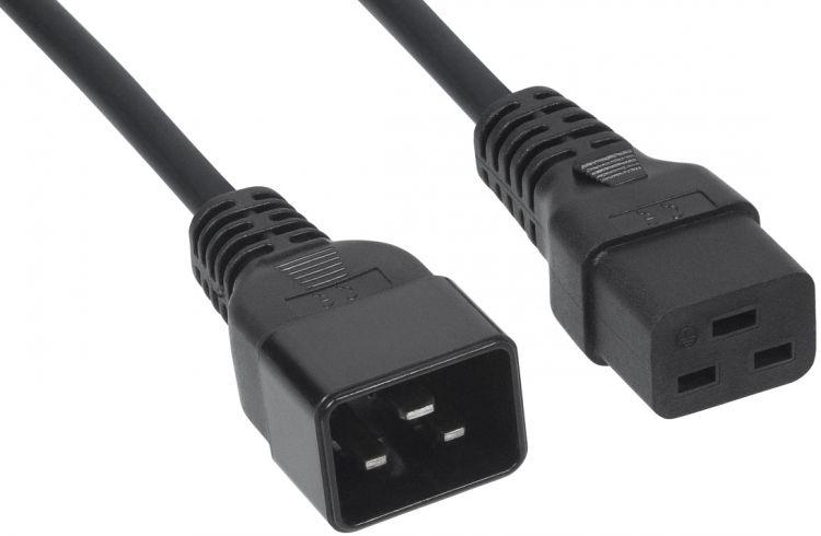 кабель питания пвс-ап 3х1.5 c19 - c20 220/250в 16а 1.8м черн. filum fl-pc-c19/c20-c-1.8-bk от BTSprom.by