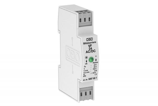 разрядник msr для 2-полюсн. энергосбережения 24в vf 24-ac/dc obo 5097607 от BTSprom.by