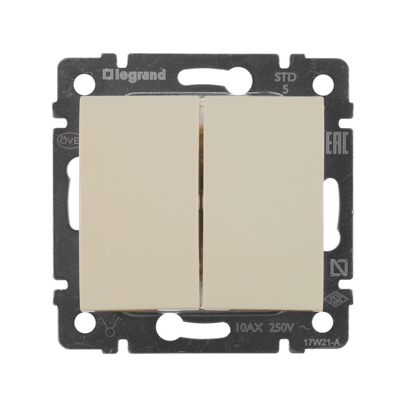  Выключатель 2-кл. СП Valena 10А IP31 250В механизм сл. кость IEK 774305 фото в каталоге от BTSprom.by