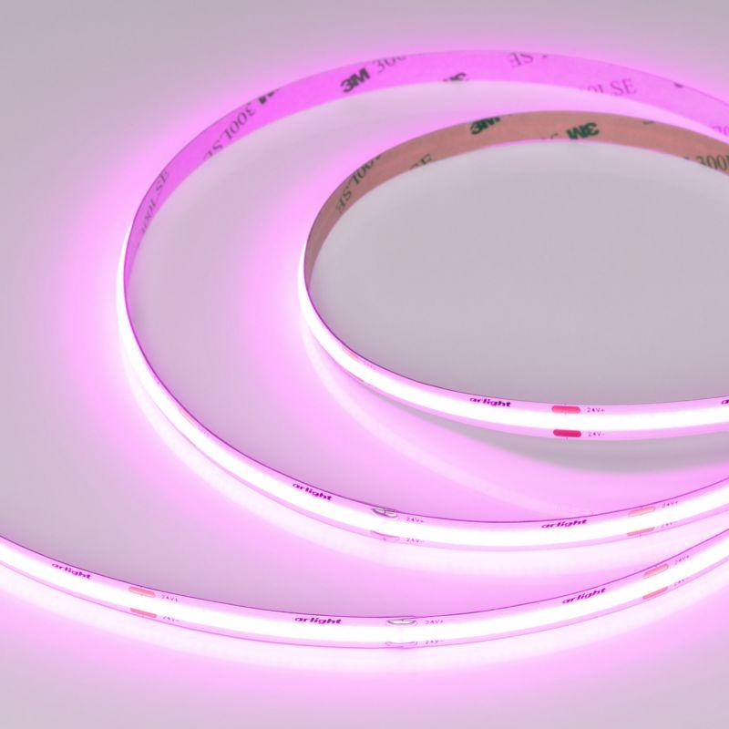 лента светодиодная cob-x480-8mm 24v magenta 8вт/м ip20 (уп.5м) arlight 047741 от BTSprom.by
