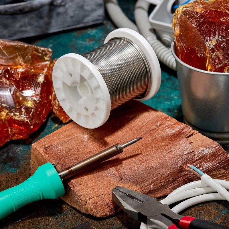  Припой ПОСу 95-5 500г d2мм (олово 95% сурьма 5%) бессвинцовый ГОСТ 21931-76 катушка Rexant 09-3517 фото в каталоге от BTSprom.by