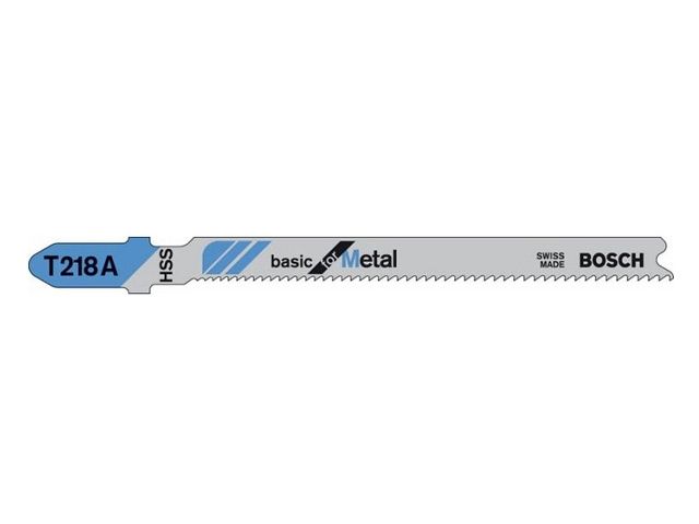 пилка лобз. по металлу t218a (1 шт.) bosch (пропил криволинейный, тонкий, для базовых работ) 2608631706 от BTSprom.by