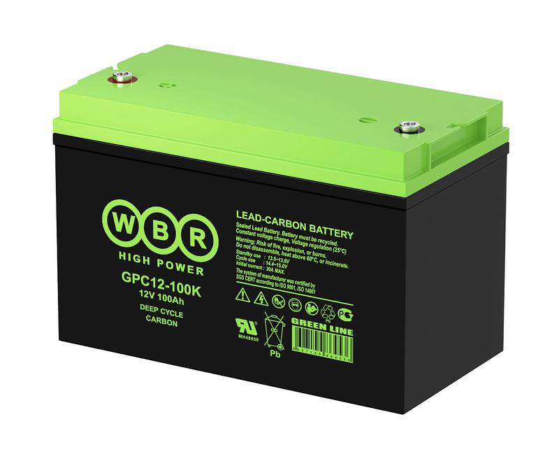  Аккумулятор тяговый 12В 100А.ч WBR GPC12-100K WBR фото в каталоге от BTSprom.by