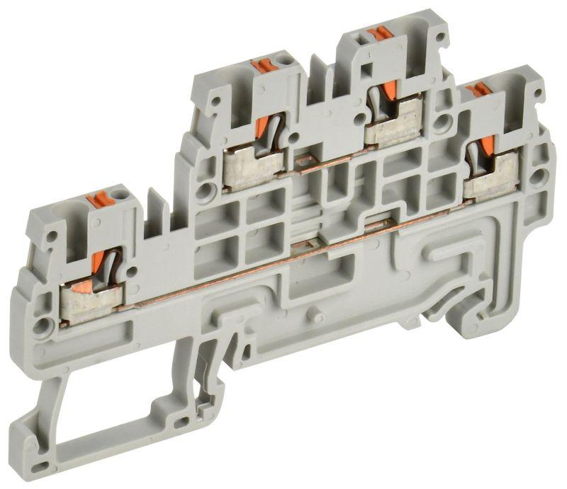колодка клеммная cp-ml 2 ур. 1.5кв.мм сер. iek yct23-00-2-k03-001 от BTSprom.by