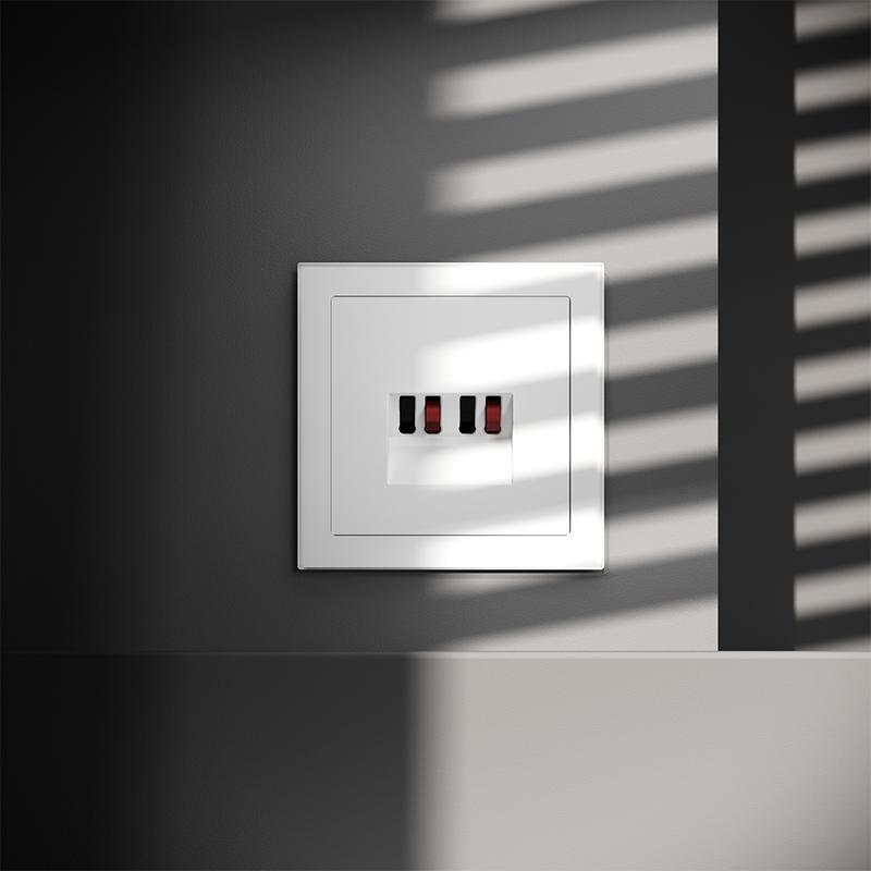  Розетка акустическая 4-м СП S70 механизм бел. матов. Voltum VLS060302 фото в каталоге от BTSprom.by