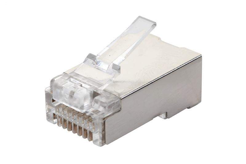 вилка rj45 q-plug кат.5e ftp для полевой установки без цвета (уп.50шт) eurolan 13a-f5-11wt от BTSprom.by