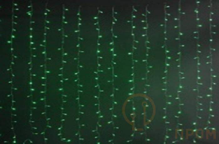  Гирлянда "Занавес" LDCL544-G-E 544 зел. светодиодов 1.5х2.2м 16 нитей соединяемый до 8шт для помещений SHLights 4690601035578 фото в каталоге от BTSprom.by