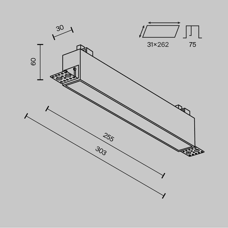  Светильник Basis 20Вт 3000К-6000К 115град. встраив. Maytoni DL066-20W3-6K-TRS-W фото в каталоге от BTSprom.by