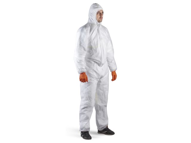 защитный комбинезон jpc-100 (р-р l), jeta safety (jpc-100 – легкий защитный комбинезон из полипропилена (40 г/м) с капюшоном. в уп 50 шт. р-р: l) jpc-100-l от BTSprom.by