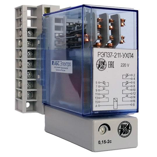 реле промежуточное рэп-37-211 220в/230в 50гц 2/4 зад. прис. вниир a8120-02836977 от BTSprom.by