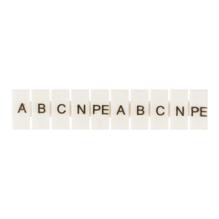 маркеры для ut/st/push-in 4 с символами "a. b. c. n. pe" (уп.100шт) ekf zb-st-4-a-pe от BTSprom.by