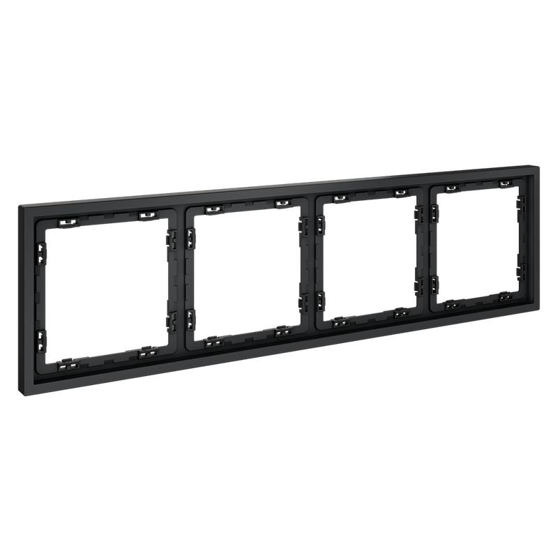  Рамка 4-м S70 пластик. графит Voltum VLS100407 фото в каталоге от BTSprom.by