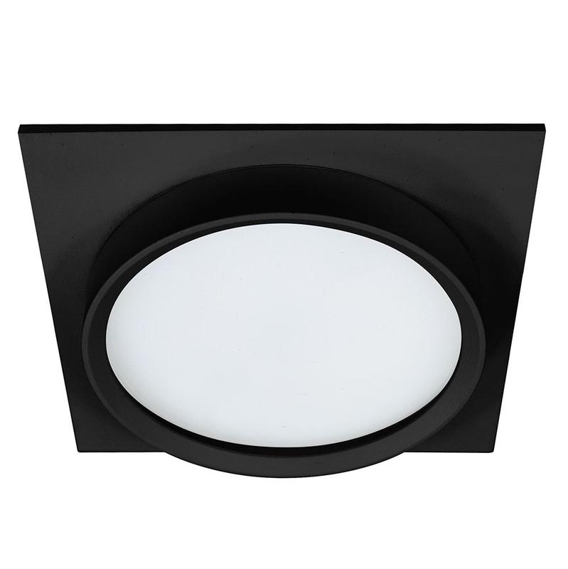 светильник потолочный встраиваемый 25вт 230в gx70 ip44 черн. квадрат без лампы dl705 feron 51108 от BTSprom.by