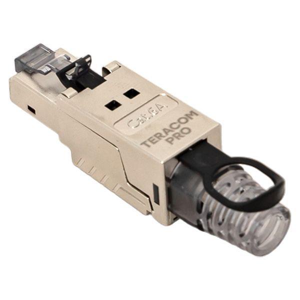  Коннектор полевой заделки RJ45 (8P8C) STP экранир. для кабеля кат.6A TERACOM PRO EKF TRP-PLUG-6ASTP-FST фото в каталоге от BTSprom.by