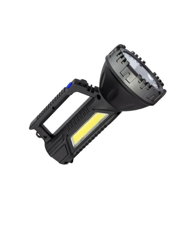 фонарь-прожектор аккумуляторный ручной 3вт led+3вт cob led li-ion 18650 1200ма.ч корпус abs-пластик индикатор уровня заряда usb-шнур плечевой ремешок космос koc904lit от BTSprom.by
