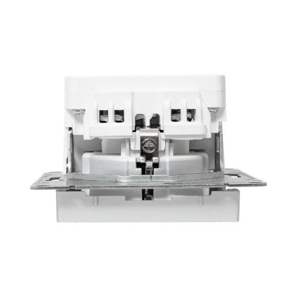  Розетка СП Эпика 16А с 2 USB-A+С с заземл. защ. шторки механизм алюм. EKF UP1-SOA-111-USBA+USBC фото в каталоге от BTSprom.by