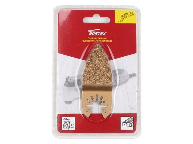 полотно пильное шлифовальное карбидное 33х45 мм wortex (подходит к wortex sm 2830 e, sm 3233 qe, csm 3020 и molot msm 3125, а также makita, sturm, зубр и др) sb03c334518 от BTSprom.by