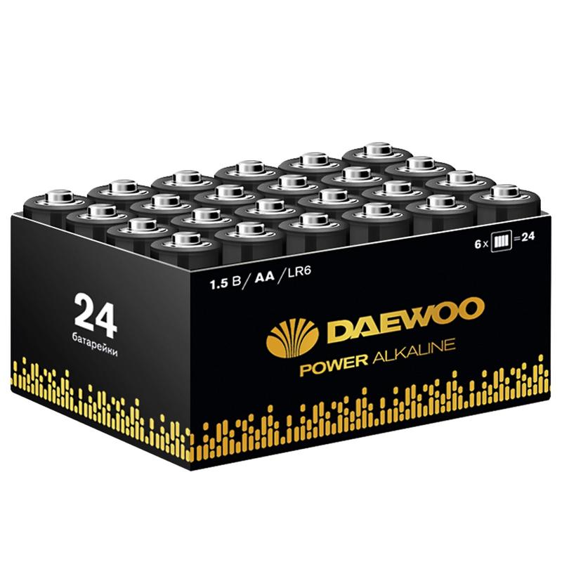 элемент питания алкалиновый aa/lr6 1.5в power alkaline pack-24 (уп.24шт) daewoo 5042087 от BTSprom.by