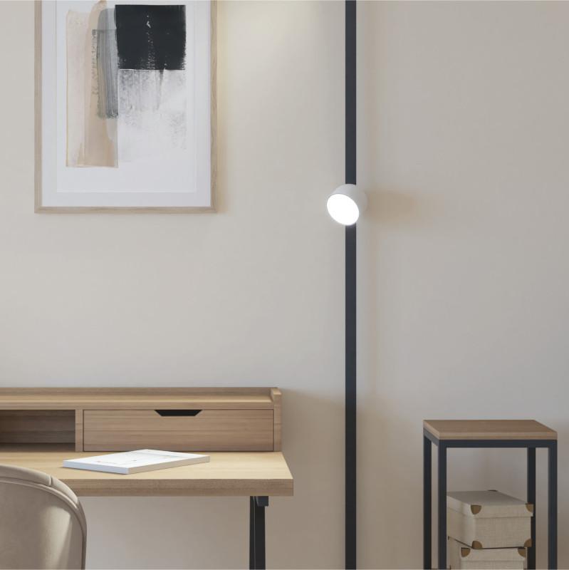  Светильник для трека-ремня Belty Spot 12Вт 4000К IP20 48В DC 100х107мм RA90 120град. поворотн. со светодиодом алюм. бел. с черн. DENKIRS 723152 фото в каталоге от BTSprom.by