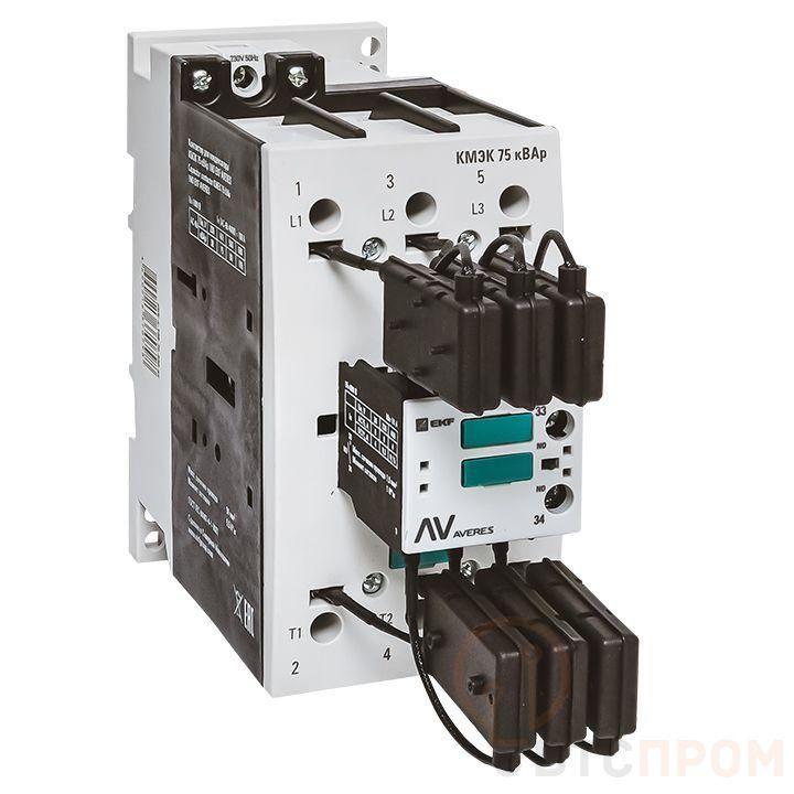Контактор для конденсатора КМЭК 75квар 230В 1NО AVERES EKF ctrk-s-108-75-230-av фото в каталоге от BTSprom.by  Контактор для конденсатора КМЭК 75квар 230В 1NО AVERES EKF ctrk-s-108-75-230-av фото в каталоге от BTSprom.by