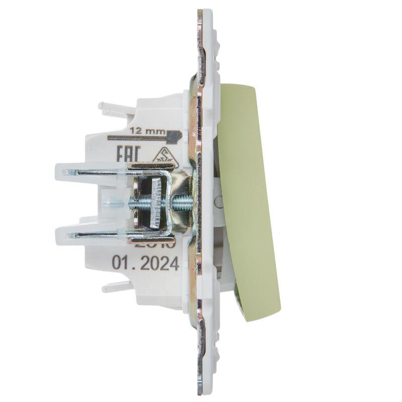  Выключатель перекрестный 1-кл. SKANDY 10А SK-V03G мятный IEK SK-V13-0-10-K06 фото в каталоге от BTSprom.by